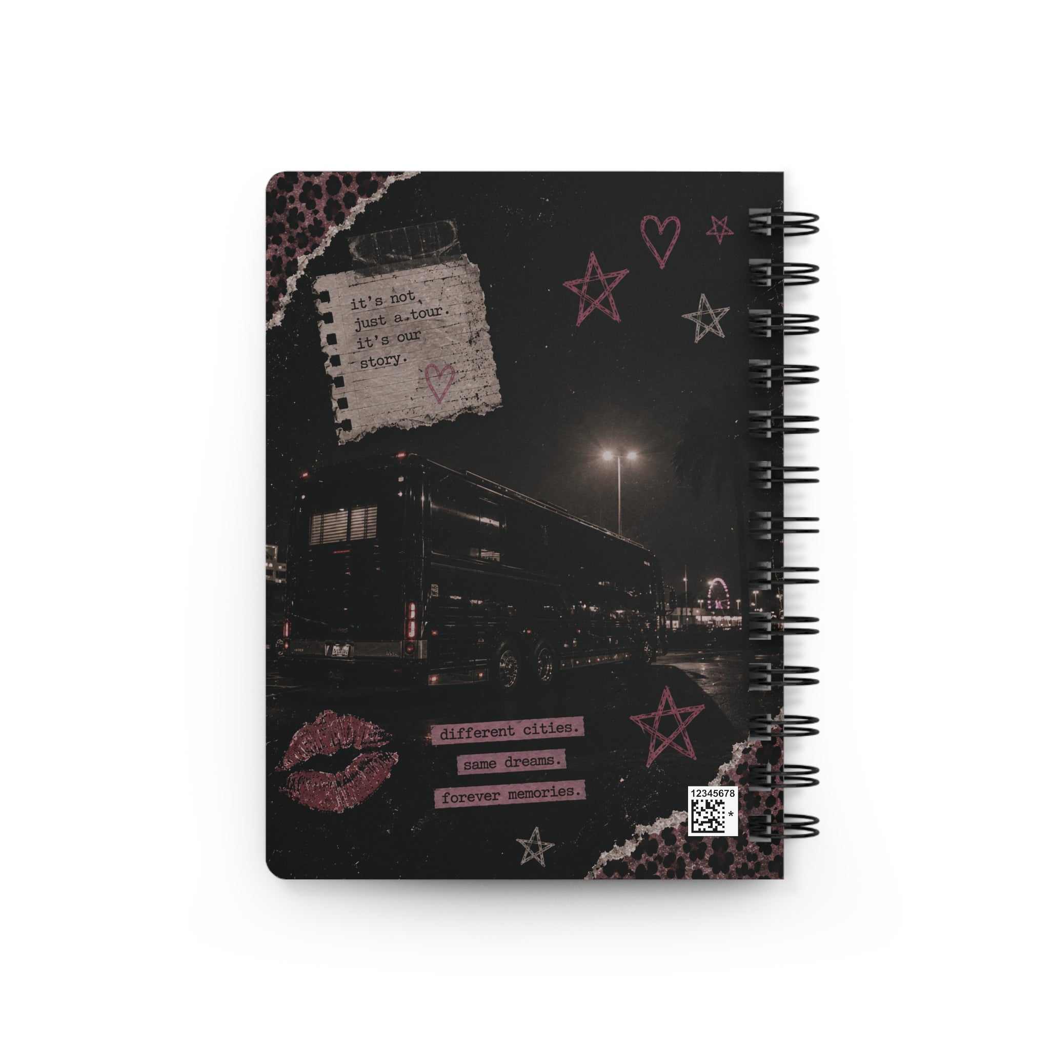 Tour Bus Romance Spiral Bound Journal