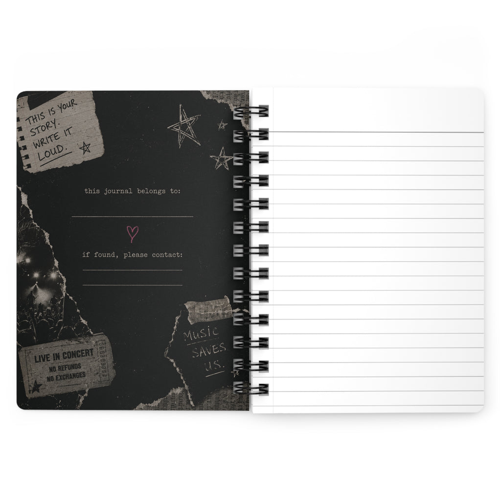 Late Night Thoughts Spiral Bound Journal