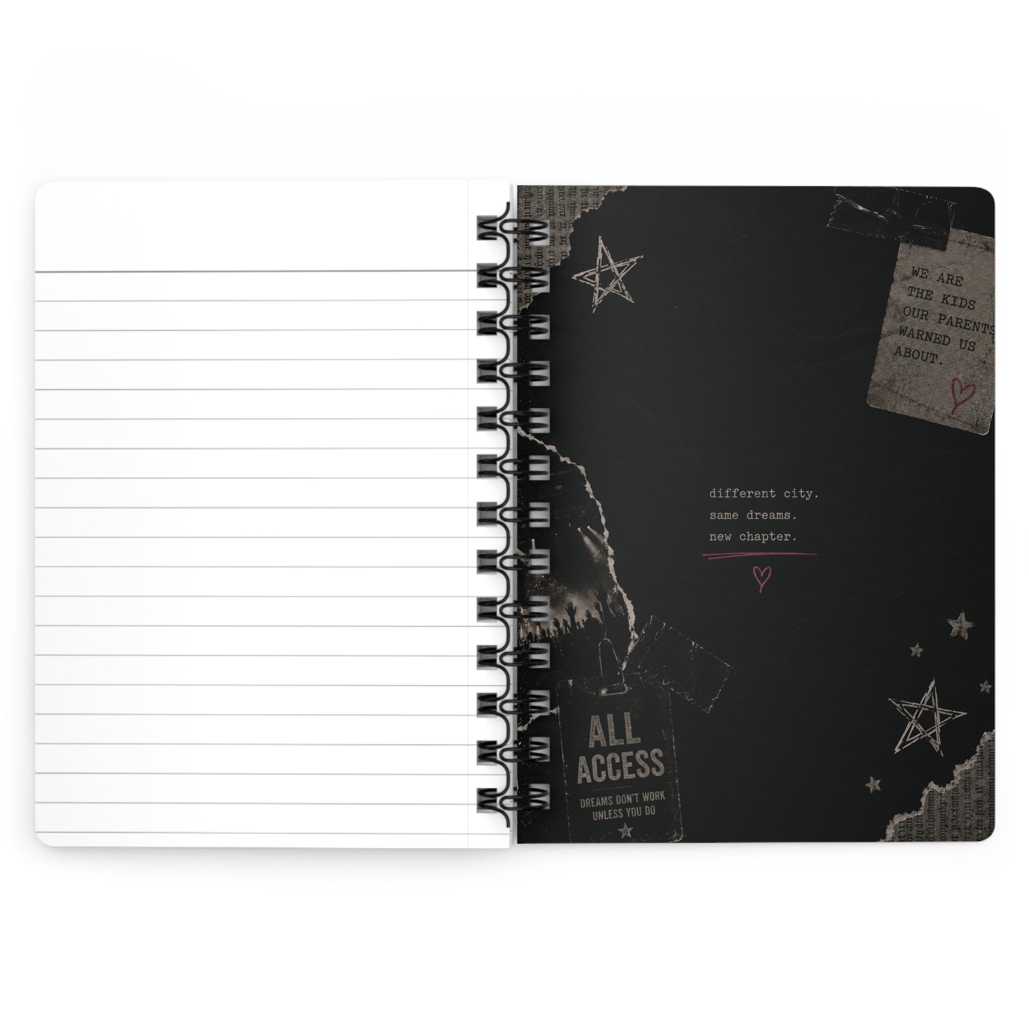 Late Night Thoughts Spiral Bound Journal